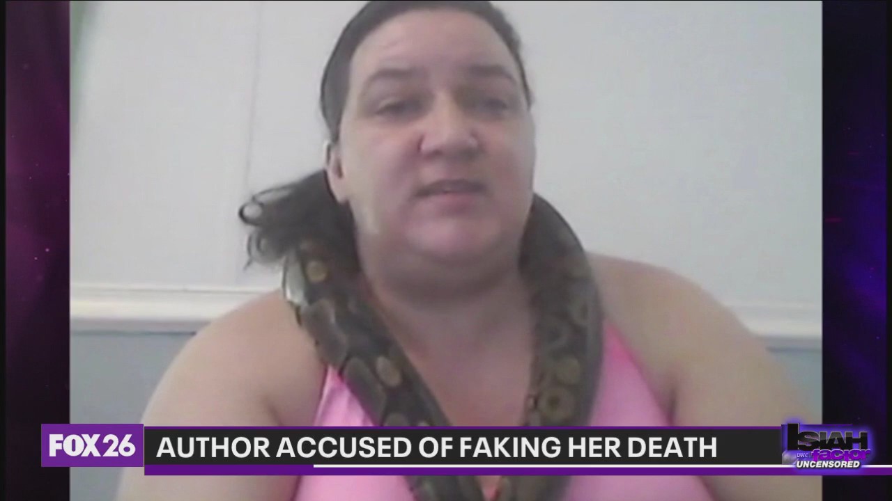 Novelist accused of faking her own death