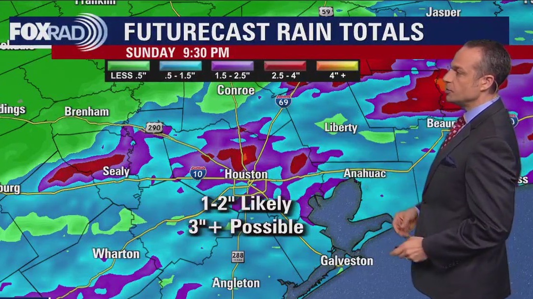 Saturday morning Houston-area forecast