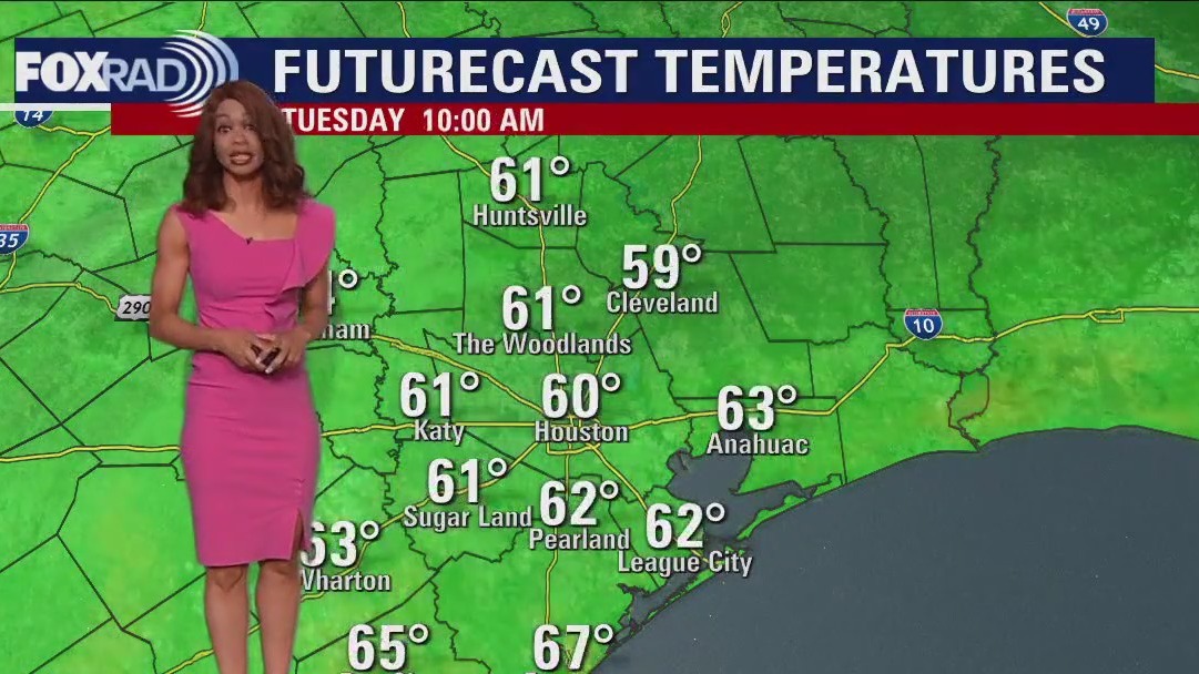 Tuesday morning Houston-area weather forecast