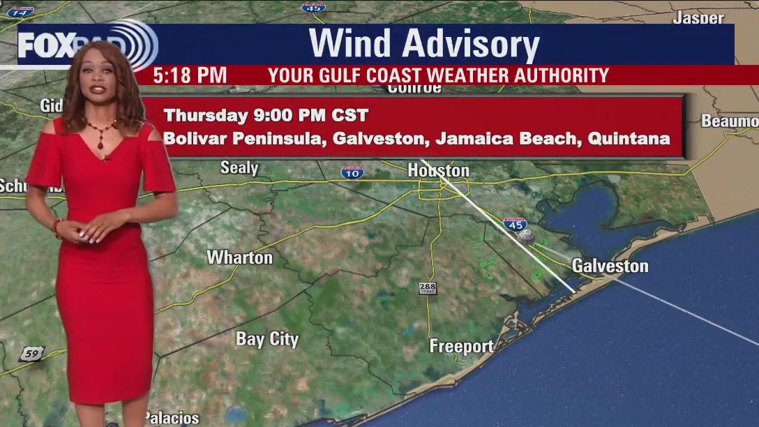 Breezy, windy Thursday evening in the low 60s