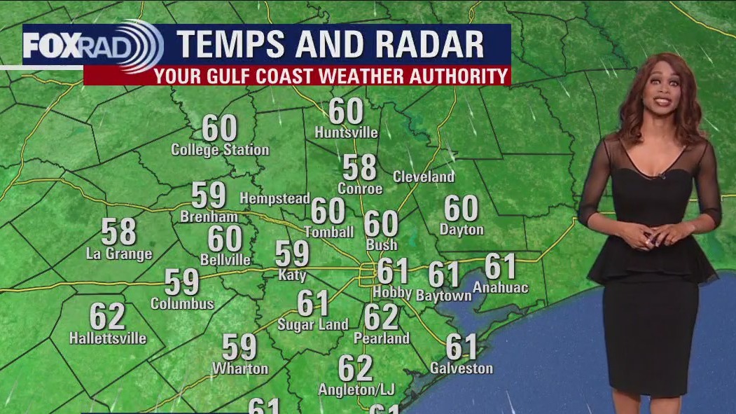 Expect a cool, breezy Friday evening in the low 60s