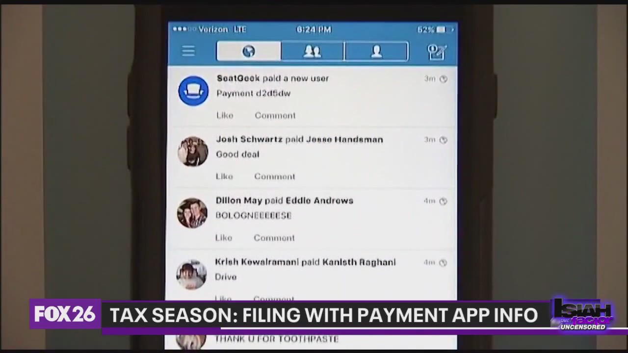 Advice for filing taxes with payment app information