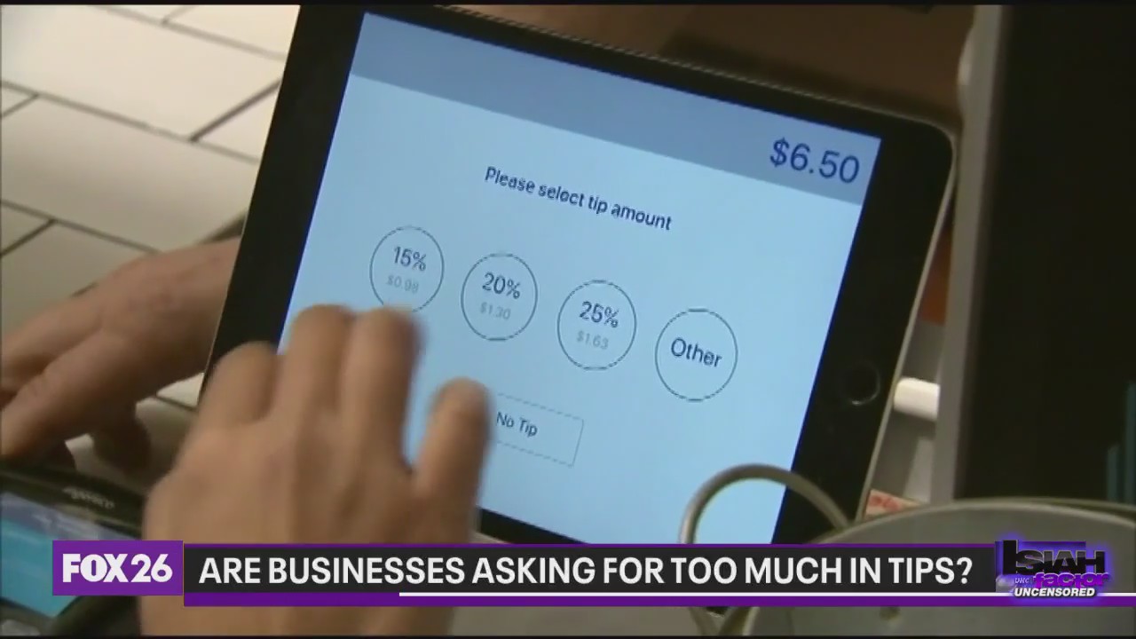 Are businesses asking for too much in tips?