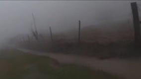 Couple takes cover from tornado in ditch during Texas storm: video