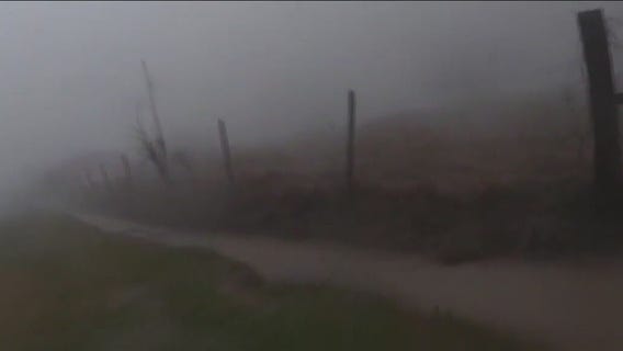 Couple takes cover from tornado in ditch during Texas storm: video