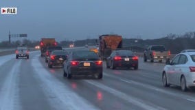 Winter storm causes slick roads in Central, North Texas