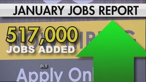 517,000 jobs created in January 2023