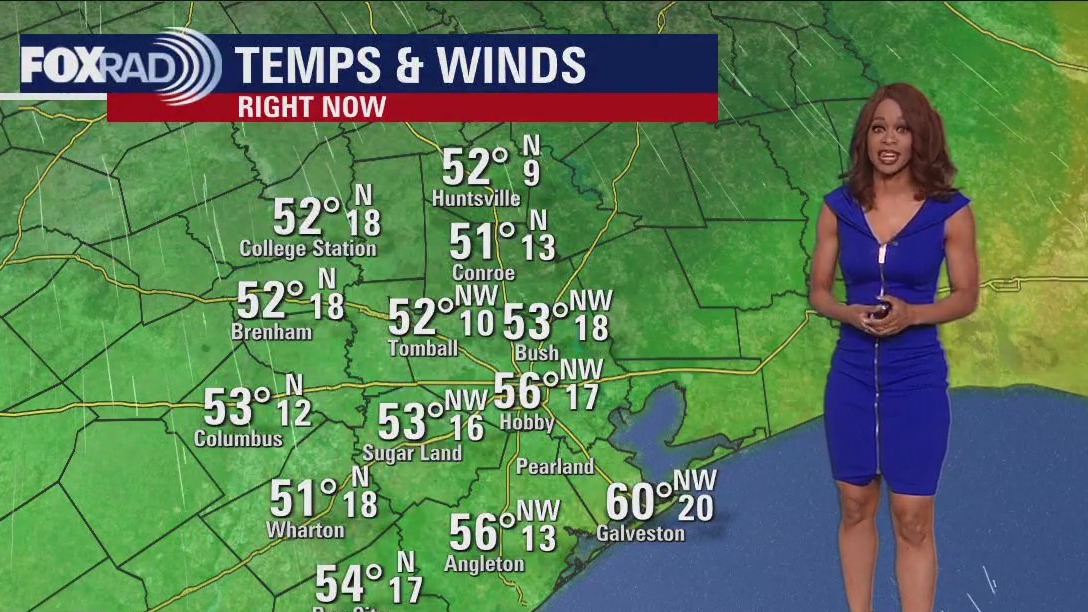 Lots of wind Friday evening with temps in the 50s