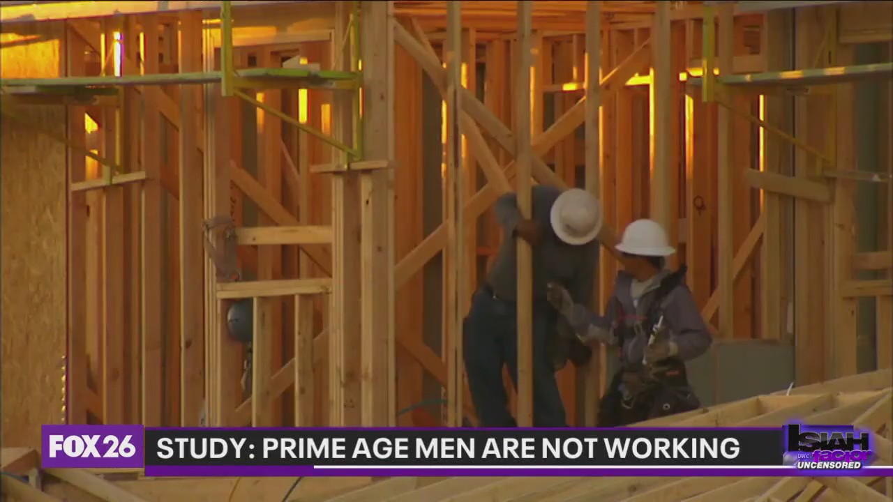 Study: Men in their prime are not working