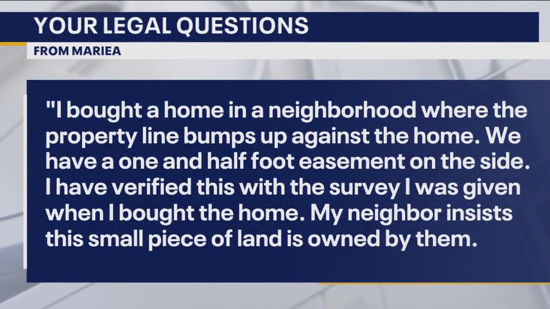 Your Legal Questions: Property easement, deed restrictions, custody agreement