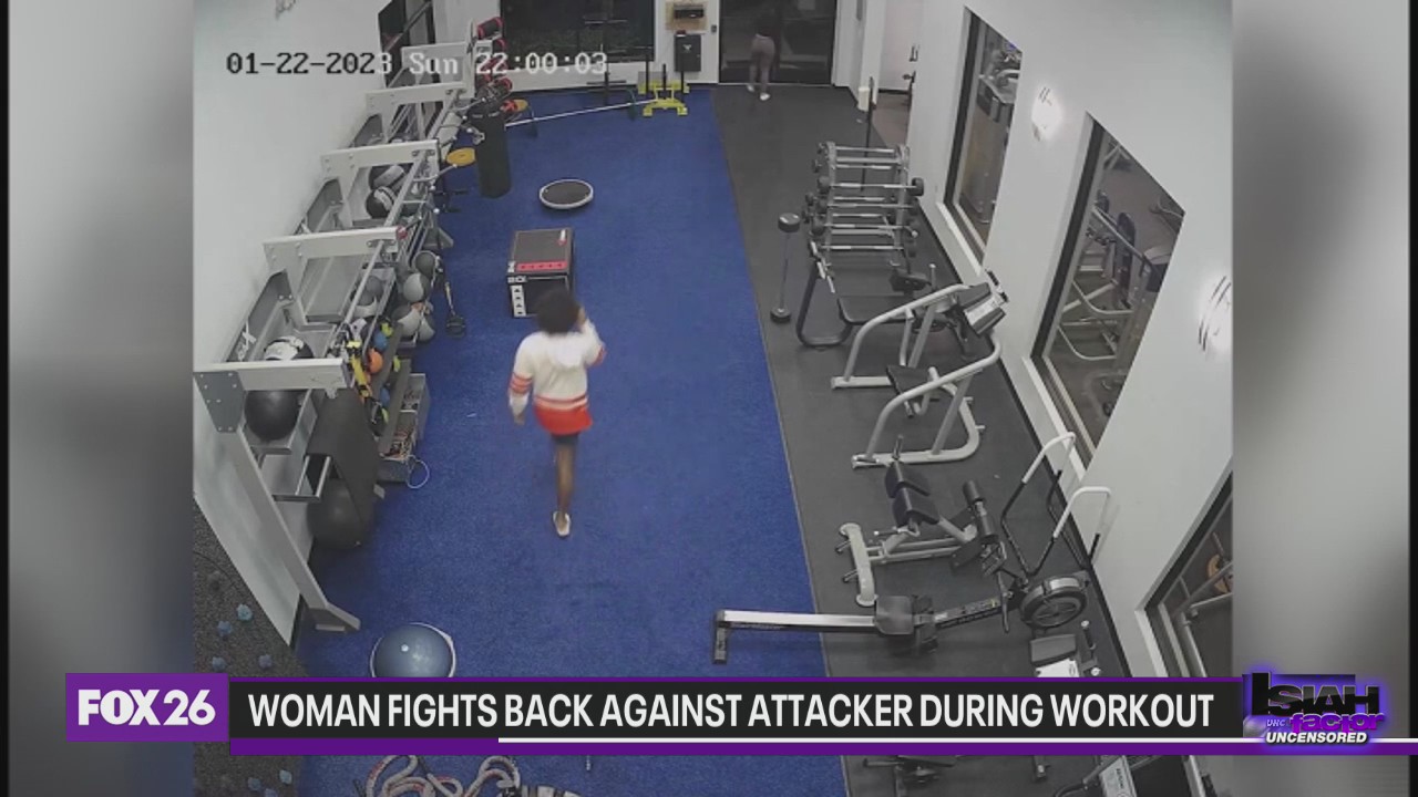 Woman fights back against attacker during workout