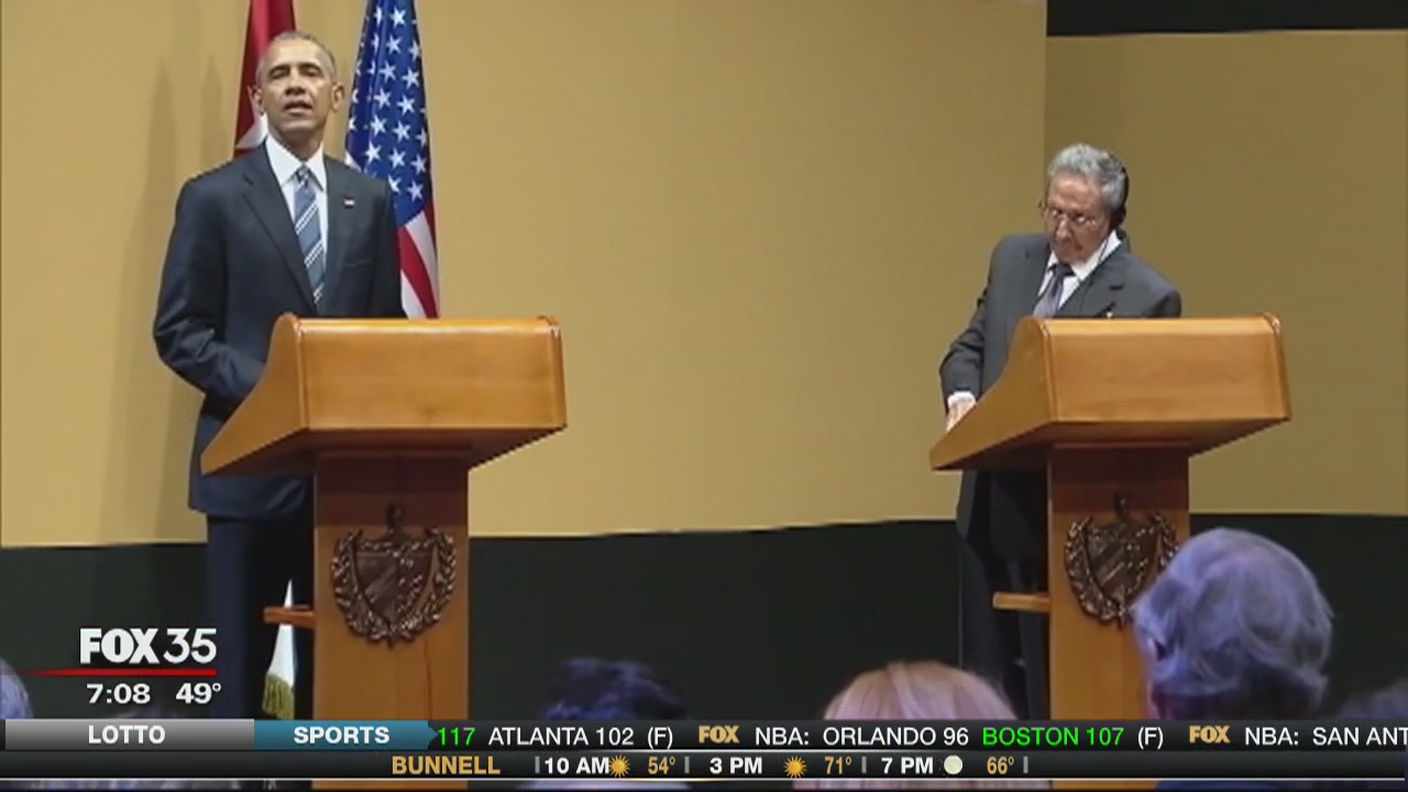 President Obama addresses Cuban people during historic visit