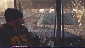 Trending video: Car crashes into two men inside Houston coffee shop