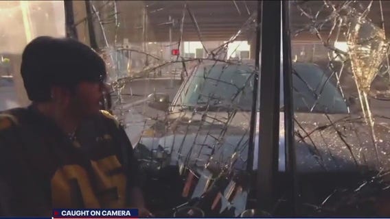 Trending video: Car crashes into two men inside Houston coffee shop