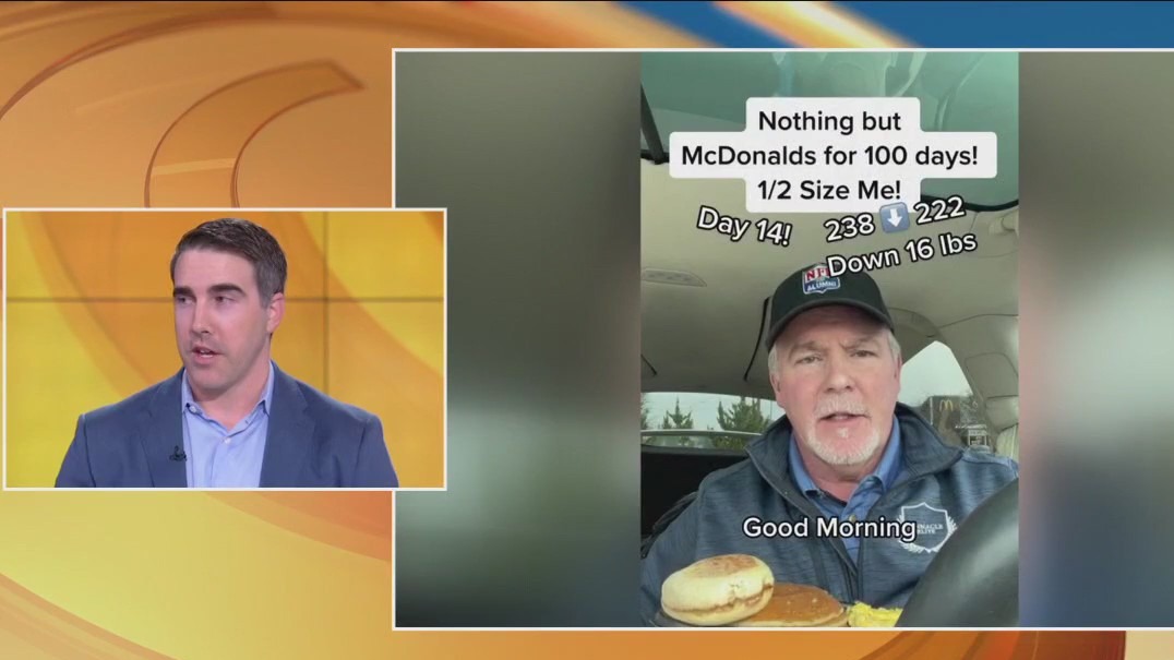 Dietician ?weighs in? on man eating McDonald?s for weight loss approach