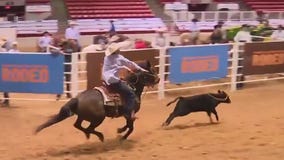 Athletes on horses at the Horse Show