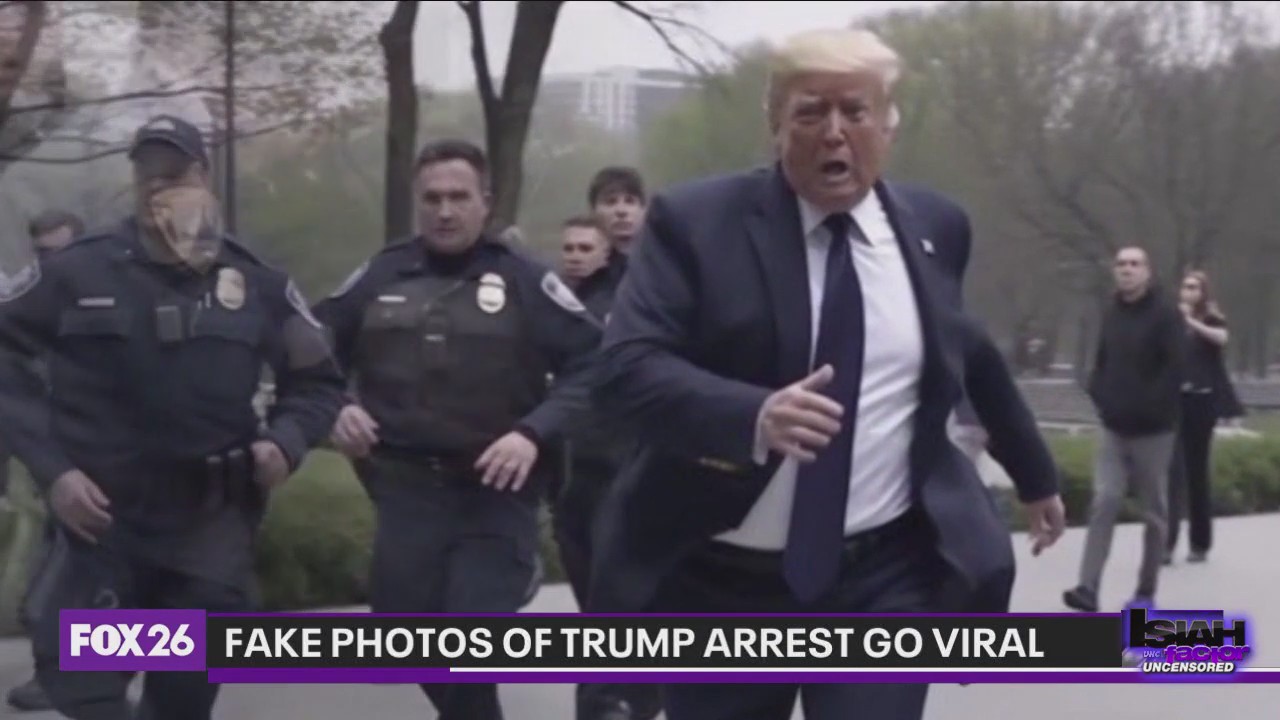 Fake photos of former President Trump getting arrested goes viral