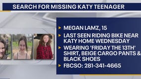 Missing Katy teenager Maegan Lamz was last seen riding her bike near home in Katy