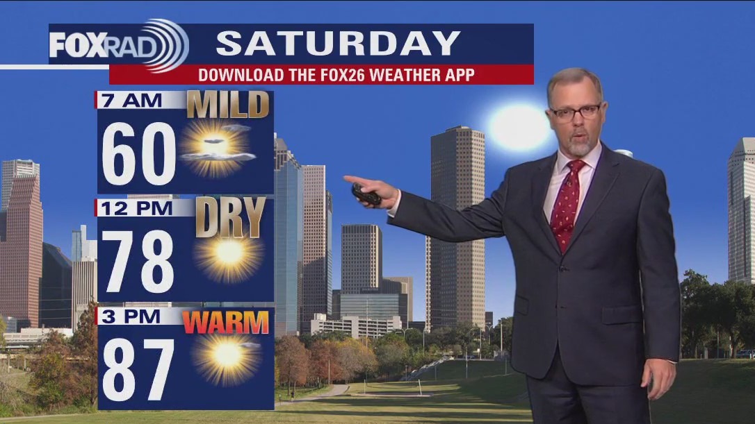 Saturday morning Houston-area weather forecast