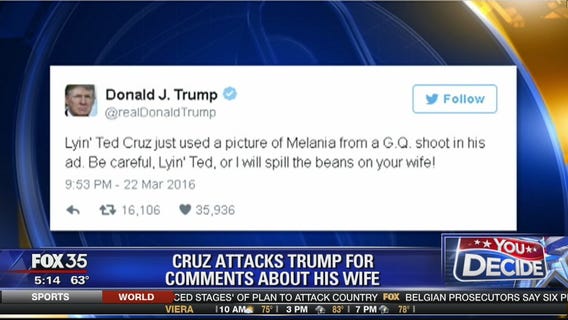 Cruz-Trump spat over wives