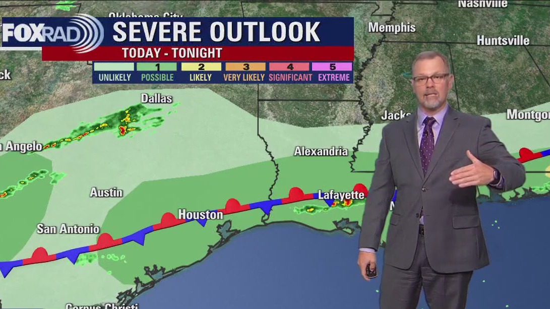 Monday evening Houston-area weather forecast