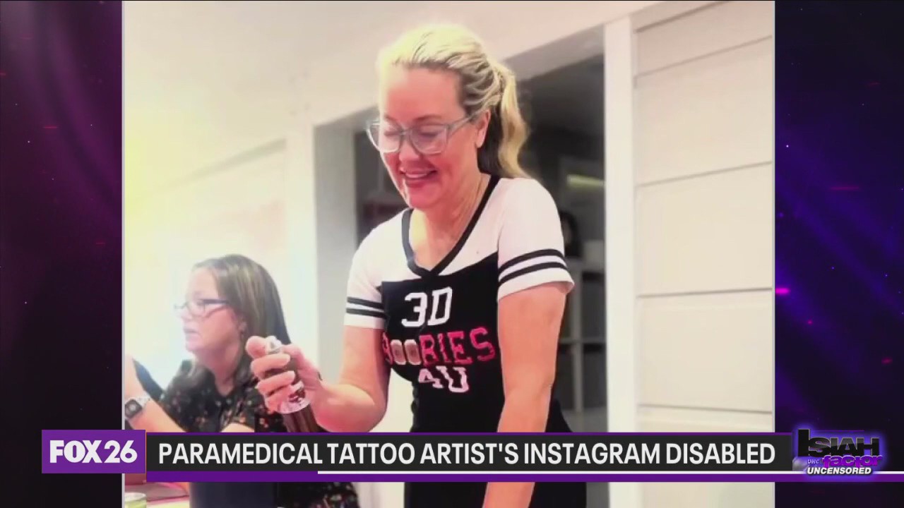 Paramedical tattoo artist's Instagram page disabled for 'nudity'