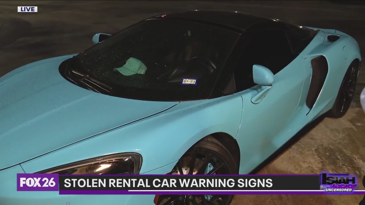 Stolen rental car warning