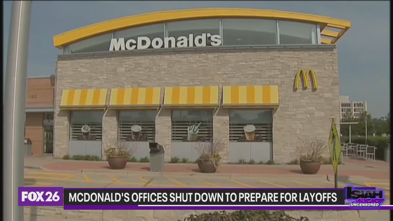 McDonald's offices shut down to prepare for layoffs