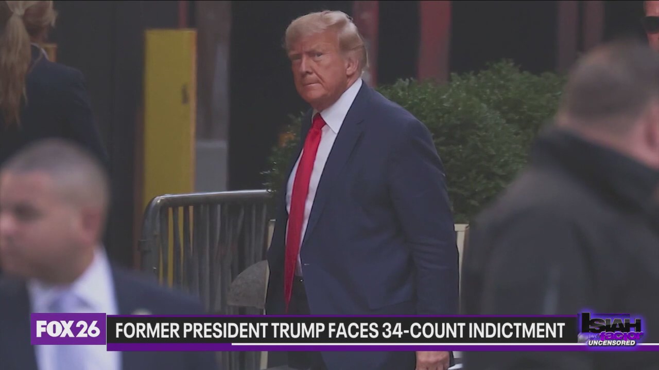 Former President Trump faces 34-count indictment