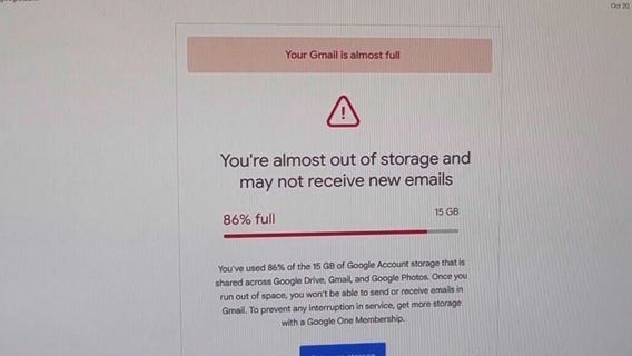 What to do when your Gmail storage runs out