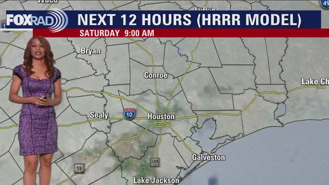 Saturday morning Houston-area forecast
