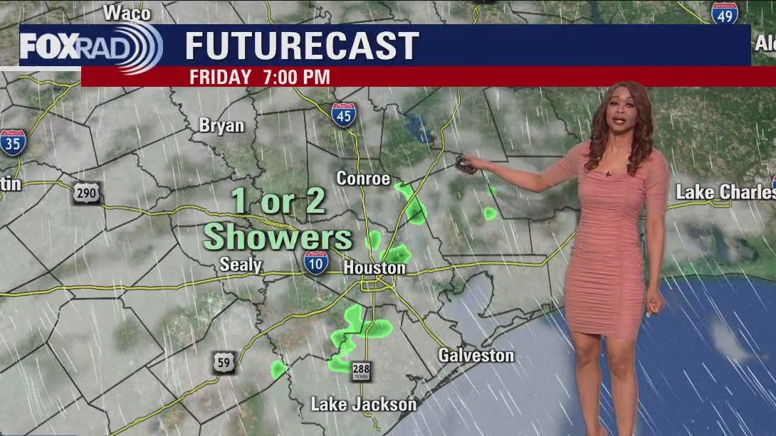 Houston weather: Cloudy, breezy Friday evening with temps near 80s