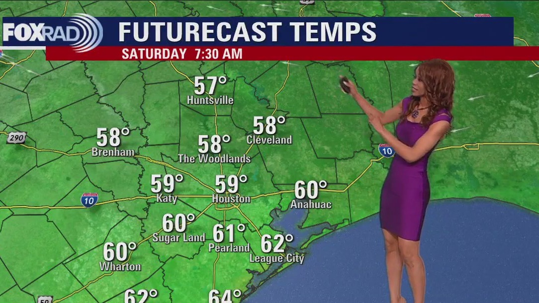 Houston-area weather forecast: Nice Saturday ahead, Sunday may see some showers