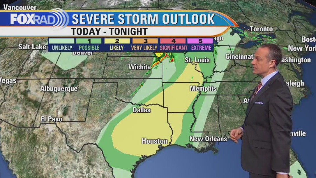 Houston weather: Strong to severe storms possible starting Thursday afternoon
