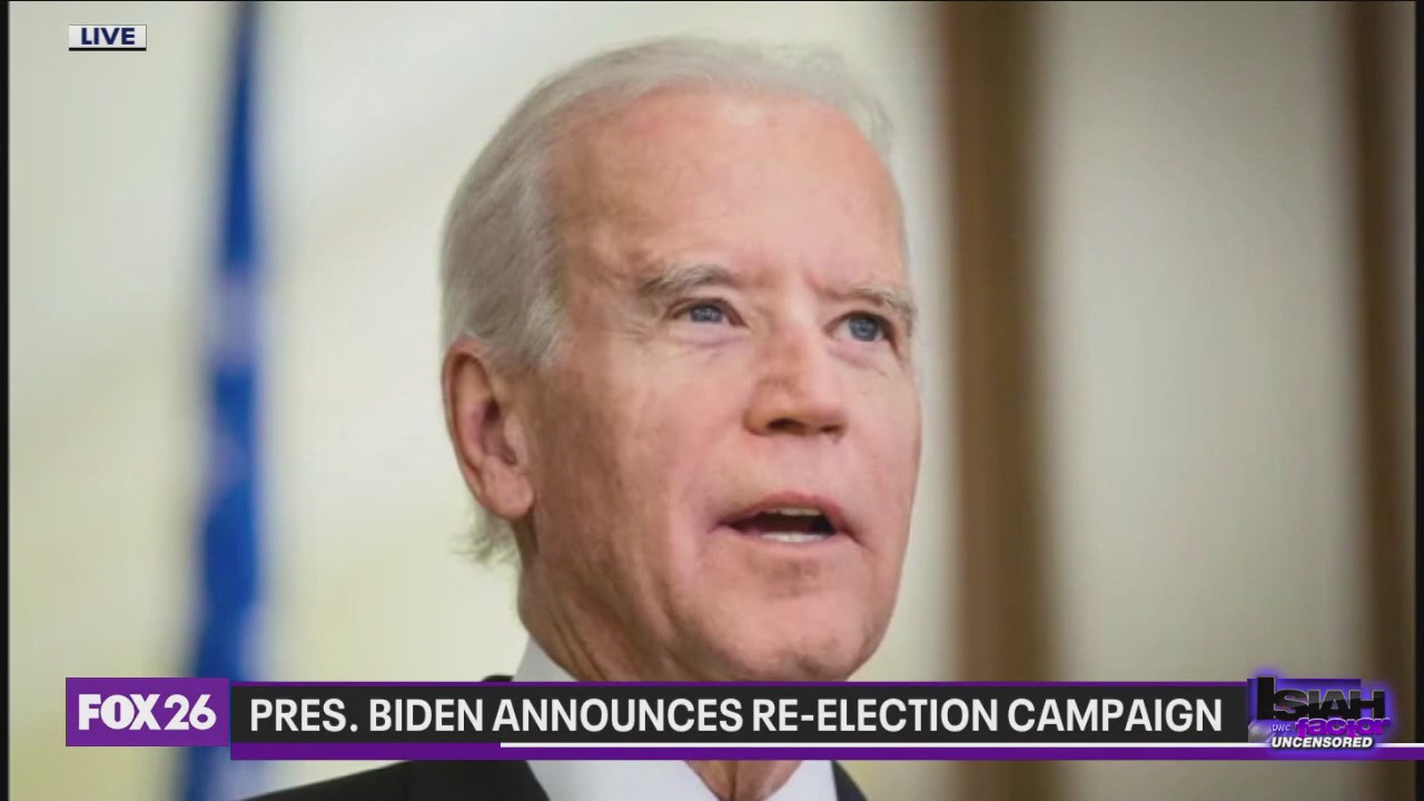 President Joe Biden announces re-election campaign