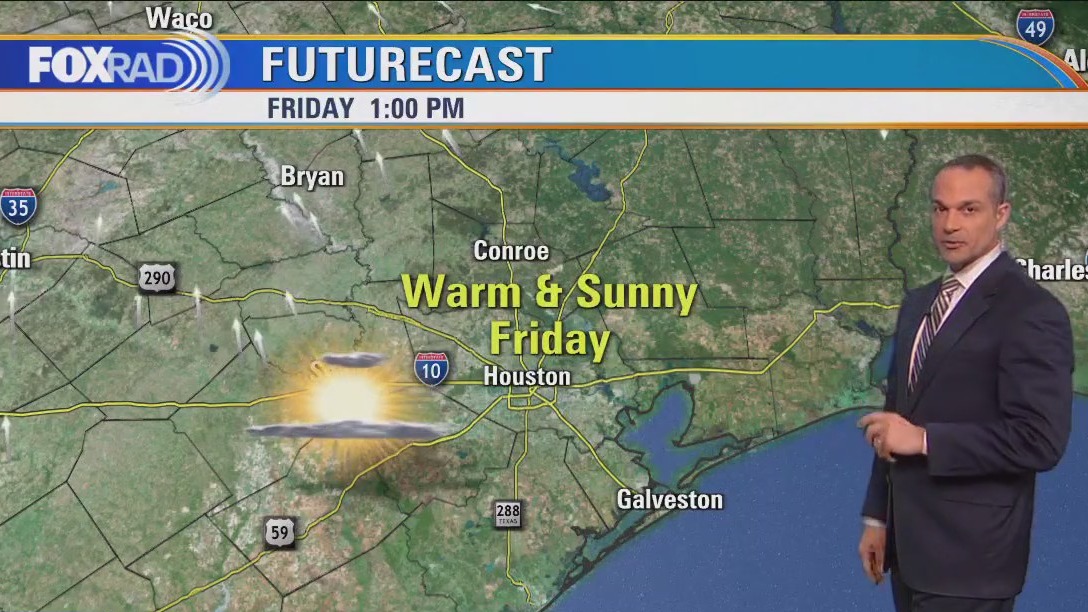 Houston Weather: Sunshine returns Friday after cloudy Thursday