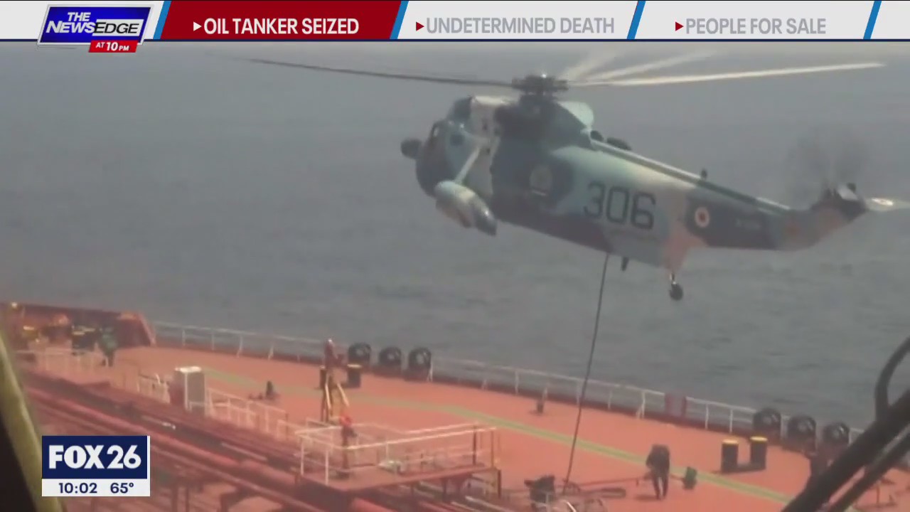 Oil tanker bound for Houston seized by Iranian Army soldiers