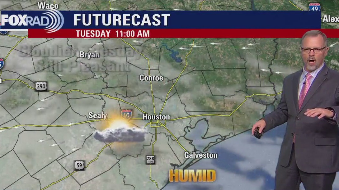 Houston-area weather forecast: Cloudy, but pleasant day ahead on Tuesday