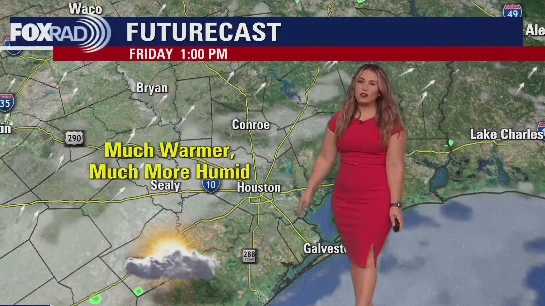 Houston weather: Steamy, humid Friday afternoon in the 90s