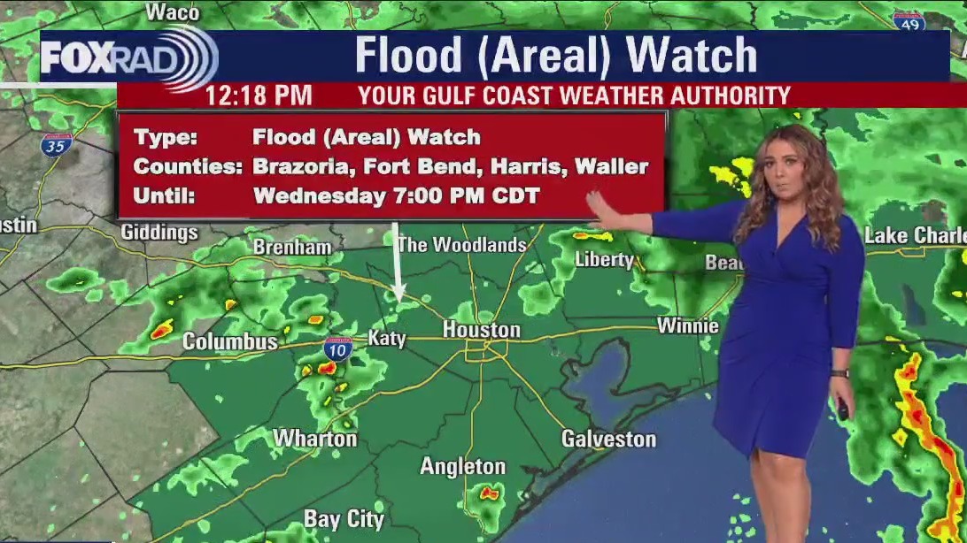 Houston weather: Flood watch in effect Wednesday afternoon, storms still possible