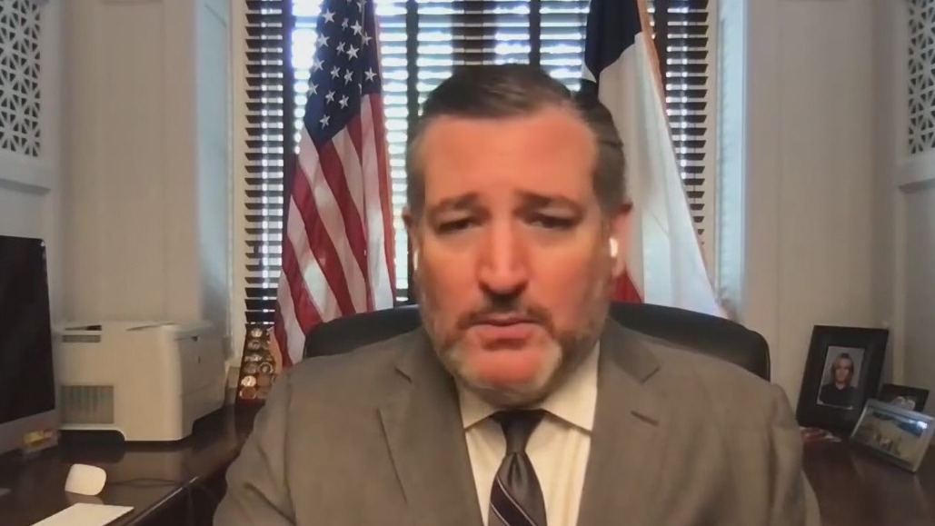 Senator Ted Cruz bashing the Biden administration's border policy.