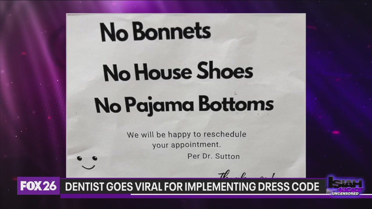 Dentist goes viral after implementing dress code