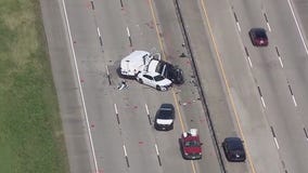 Texas DPS trooper airlifted to Houston hospital after crash in Chambers County