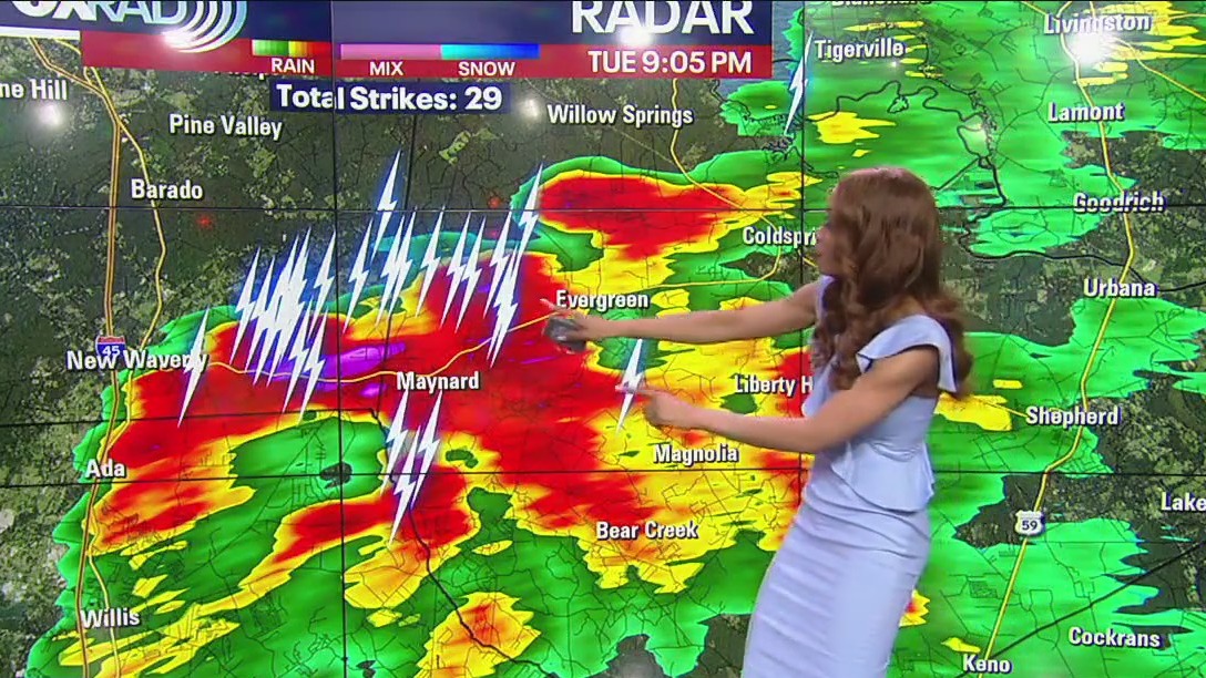 Downpour across some parts of the Houston-area