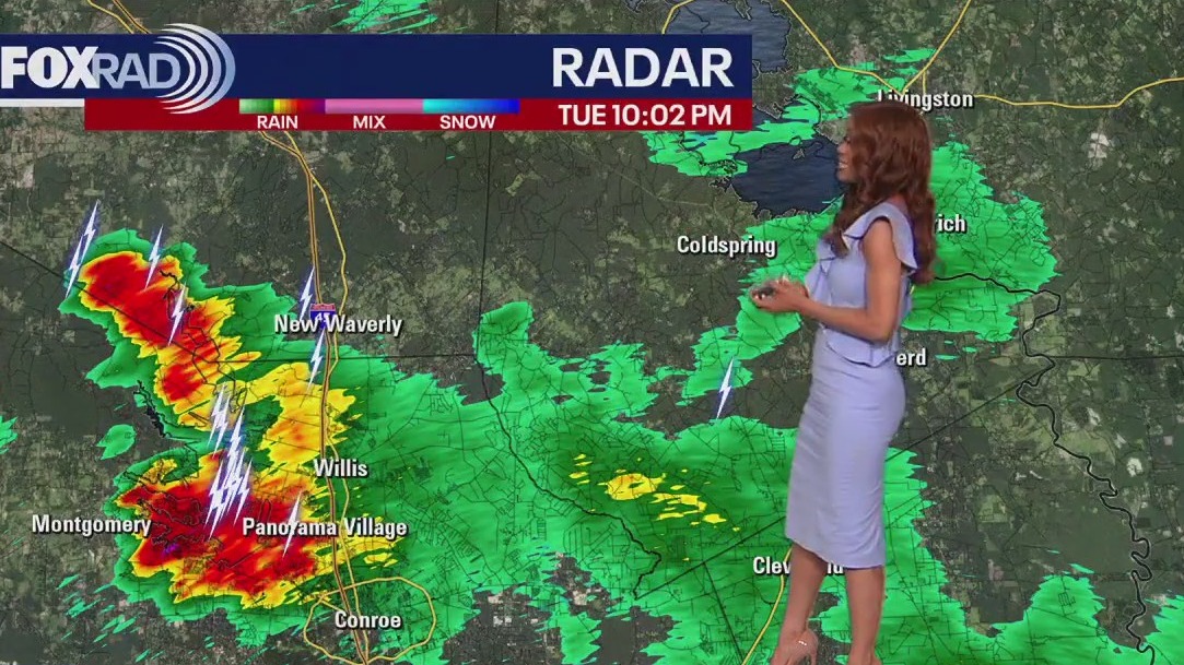 Spotty showers on Tuesday; expect storms on Wednesday