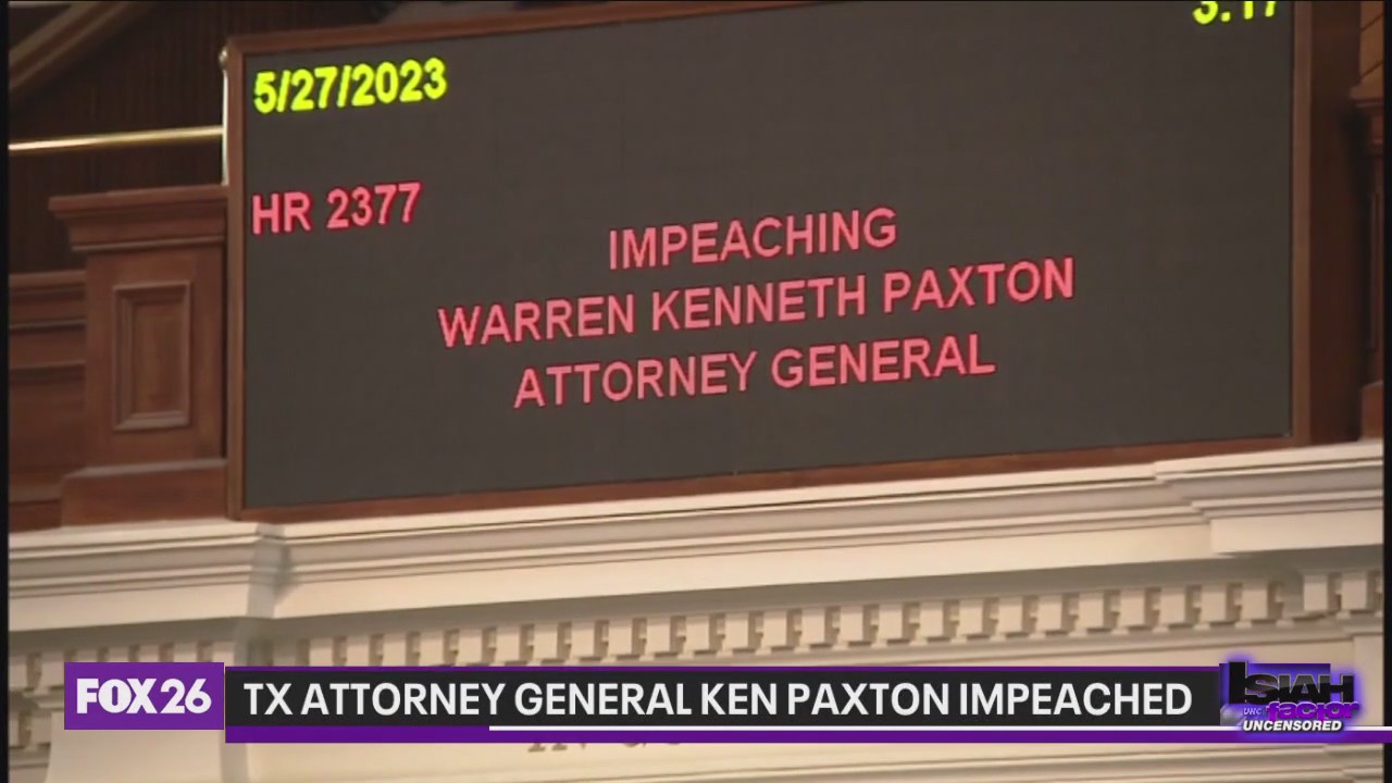 Texas Attorney General Ken Paxton impeached