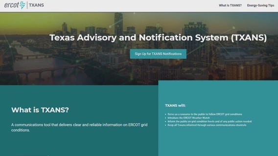 ERCOT announces new communication tool to keep residents updated on Texas' power supply