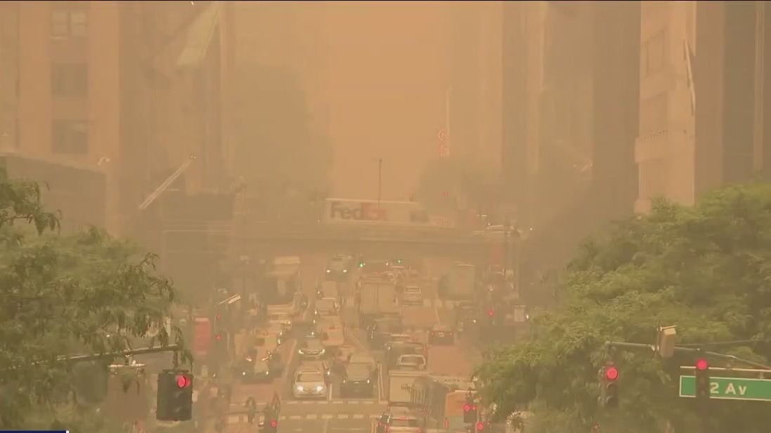 Canada wildfire smoke slowing Houston travel