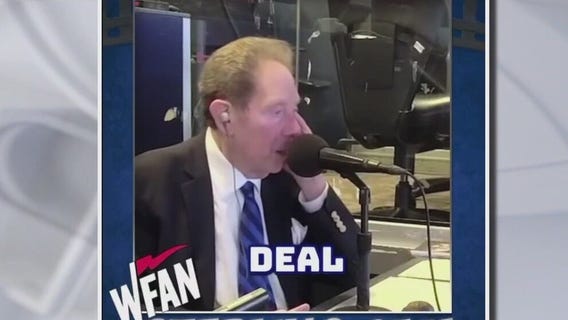 Yankees announcer hit by foul ball