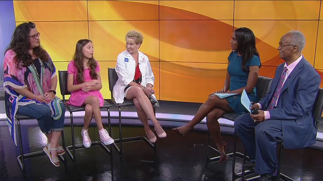 13 year old beats ovarian cancer and returns to ice skating